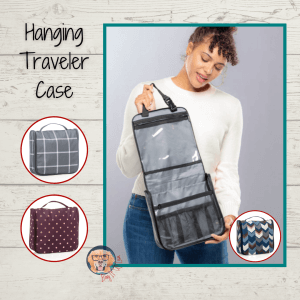 Traveler holding Hanging Traveler Case