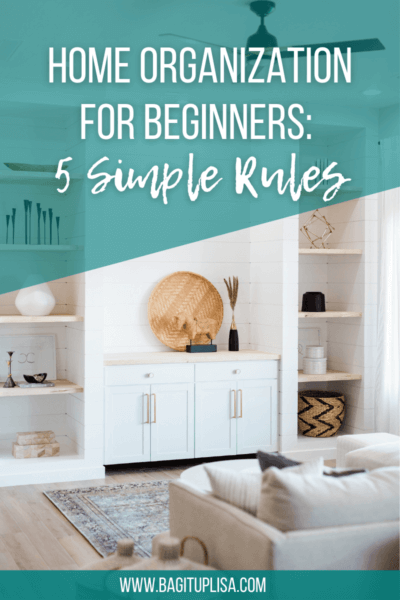 home organization for beginners