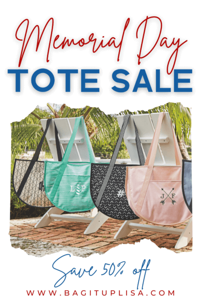 Memorial Day Tote Sale featuring Round Utility TOtes