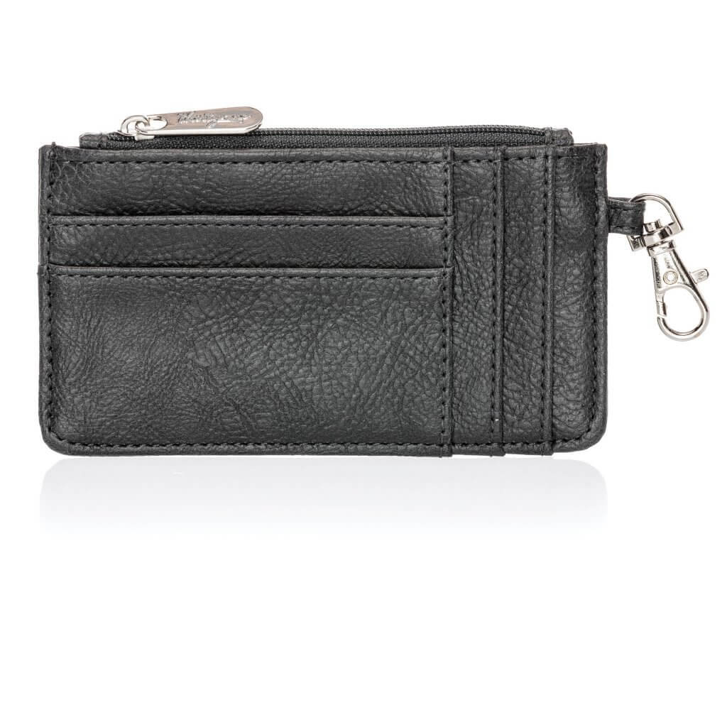 Where To Wallet in Black Distressed Pebble